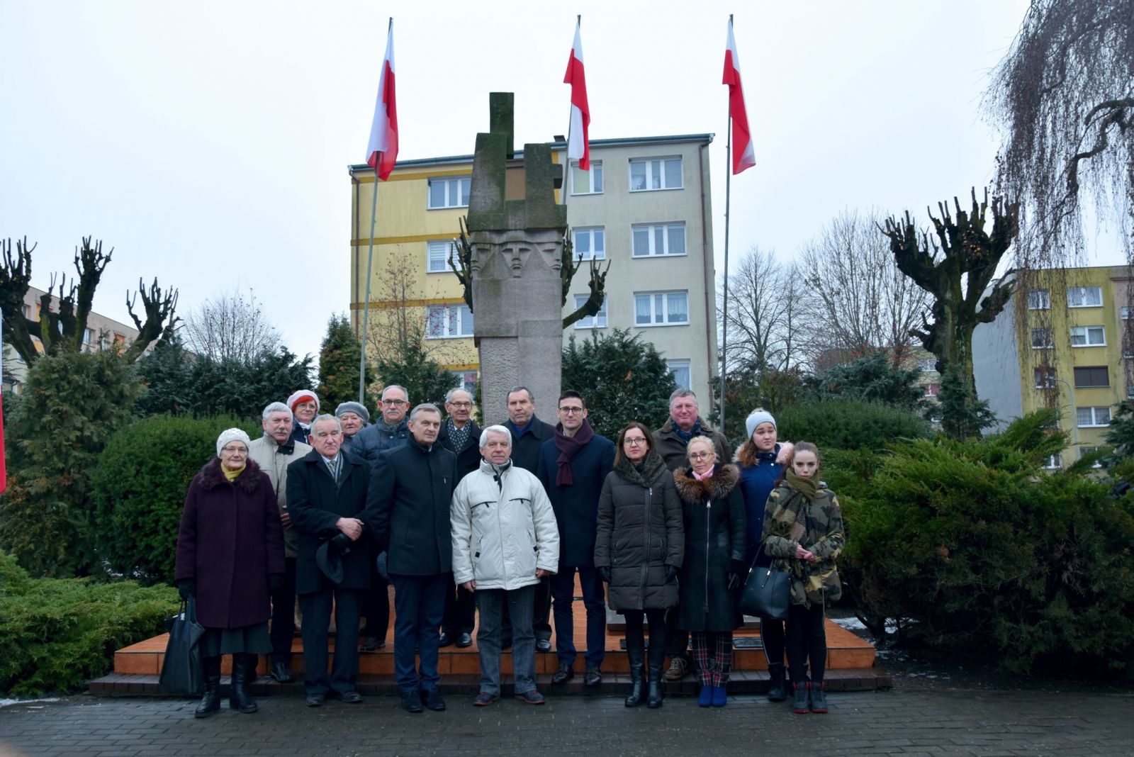 Delegacja przed Pomnikiem Żołnierzy Radzieckich 