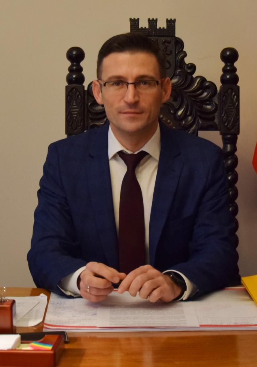 Burmistrz Dębna Grzegorz Kulbicki