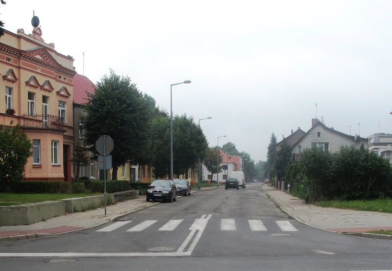 Ulica Kościuszki od skrzyżowania z ulicą Słowackiego (link prowadzi do powiększonej wersji zdjęcia)