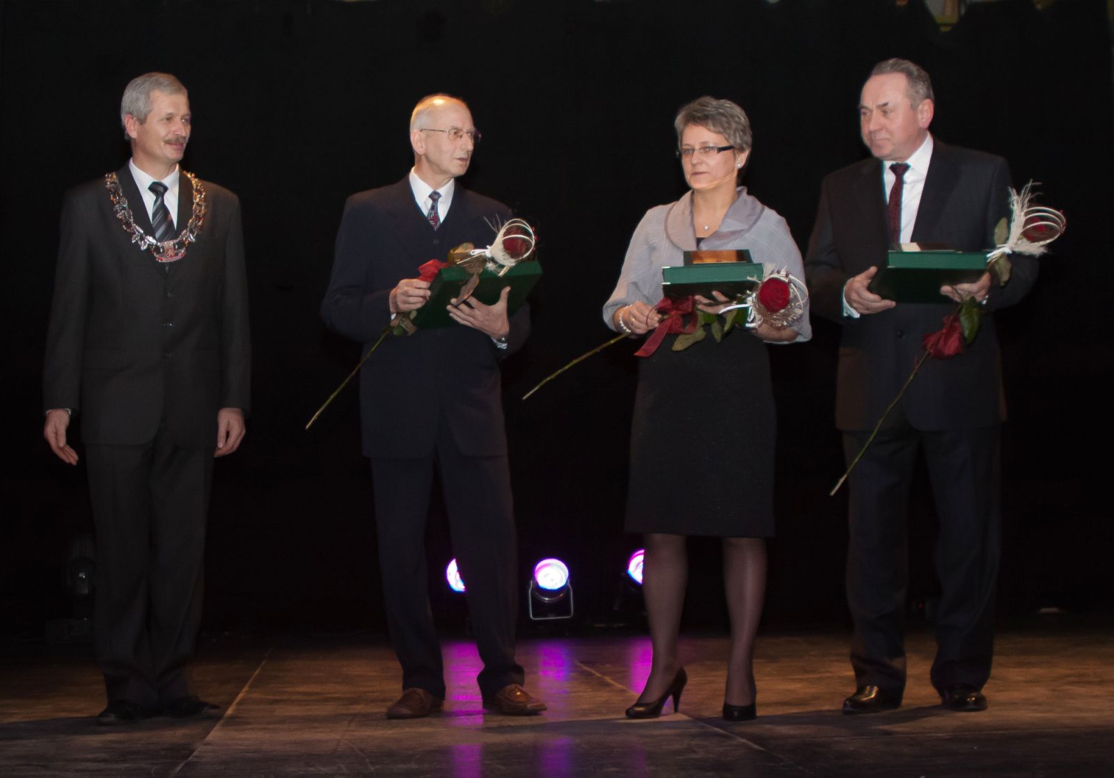 Od lewej: Piotr Downar, Lechosław Kaczmarek, Małgorzata Lenkiewicz, Edward Korzeniowski