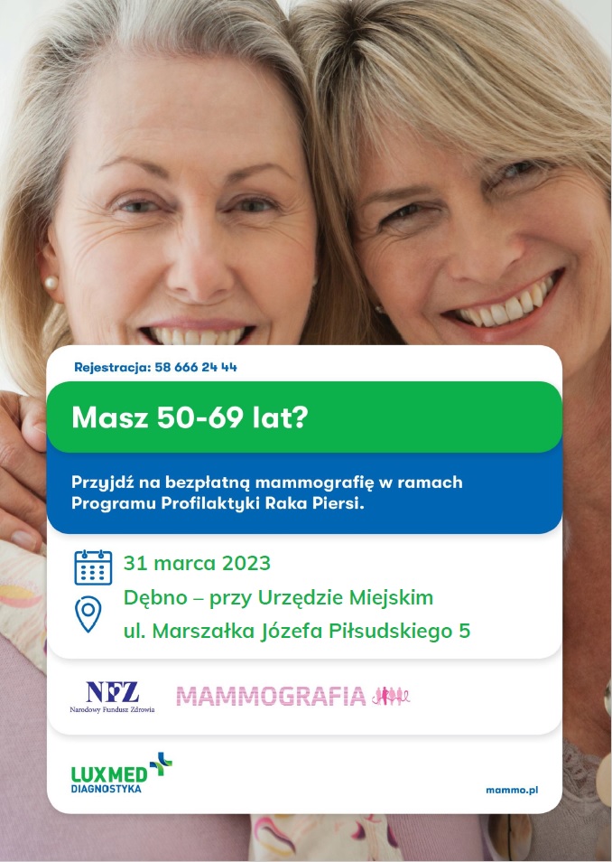 Bezpłatna mammografia w dniu 31 marca