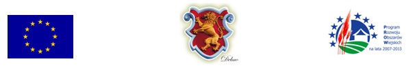 Logo: UE, herb Dębna, PROW